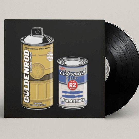 Funny Star Wars r2d2 and c3p0 parody Custom Vinyl Record Sleeves