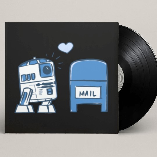 Funny Star Wars r2d2 comic Custom Vinyl Record Sleeves