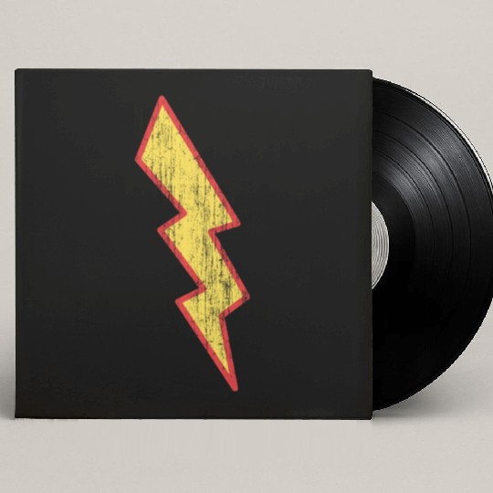 Vintage Lightning Bolt Custom Vinyl Record Sleeves