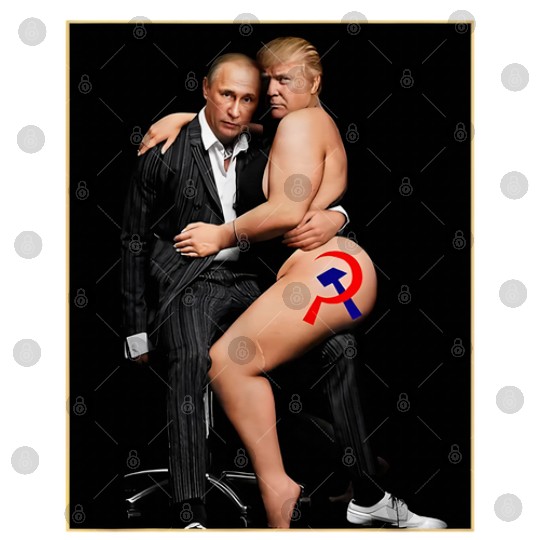 Trump Putin Meme Digital Files Putin With Sexy Trump on Desk Anti Trump Funny