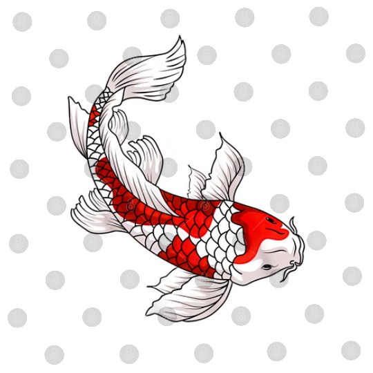Japanese Koi Fish Carp Nishikigoi Taisho Sanke Digital Files