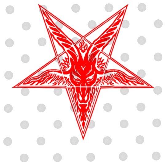 Sigil Of Baphomet Digital Files Pentagram With Baphomet Goat Head Satanic Black Star