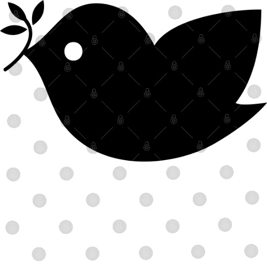 Peace Bird Icon Digital Files