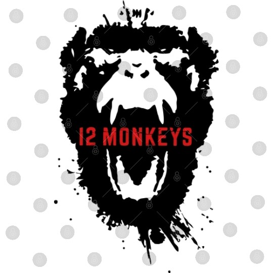 12 Monkeys Scream Stencil Tv Series 2015 Digital Files