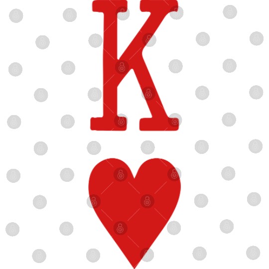 King of Hearts Vector Digital Files