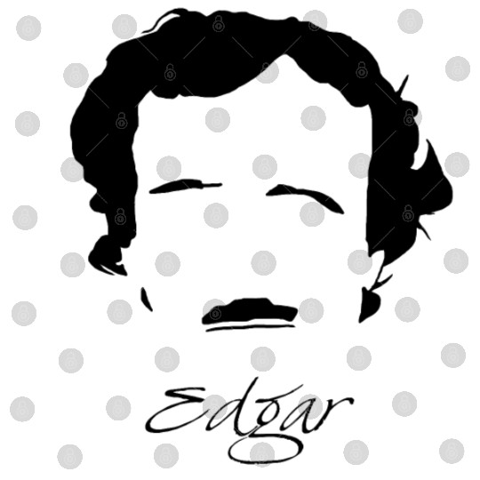 Edgar Allan Poe Silhouette & Hirsute Digital Files
