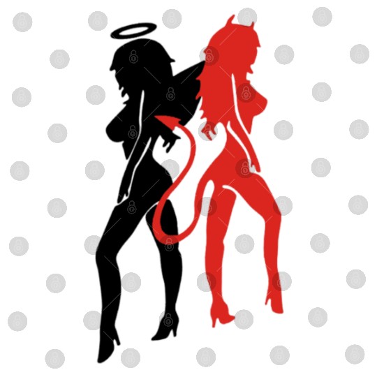 Angel Devil Sexy Woman Digital Files
