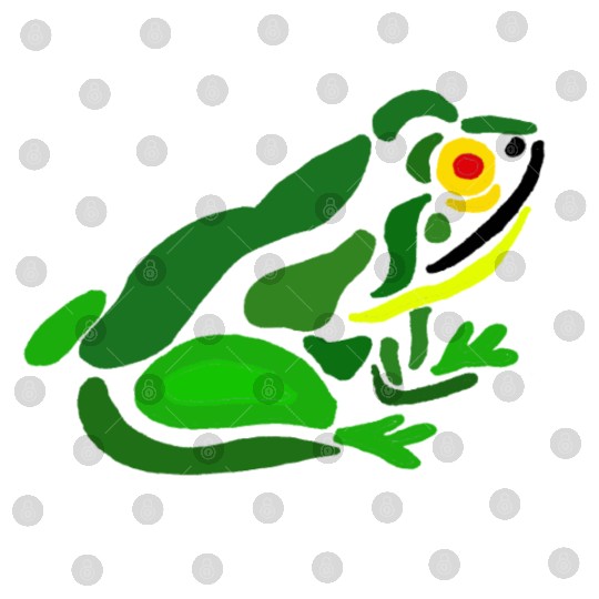 Funky Frog Abstract Art Digital Files