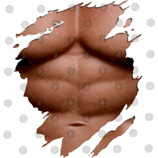 Ripped Digital Files Chest Six Pack Abs Muscles