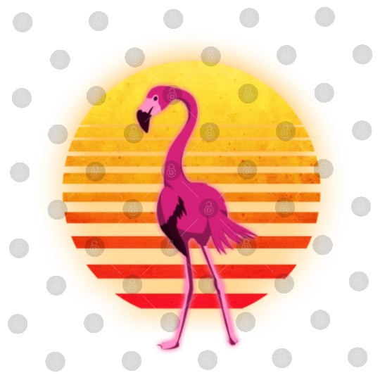 Neon Flamingo Digital Files