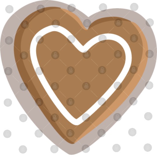 Gingerbread heart Digital Files