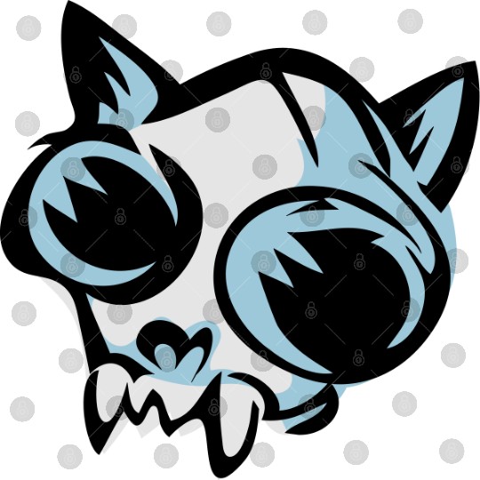 cat skull Digital Files
