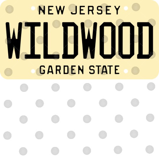 Wildwood New Jersey License Plate Digital Files