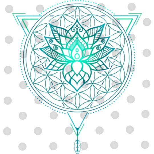 Lotus of Life Mandala in Geometric Digital Files