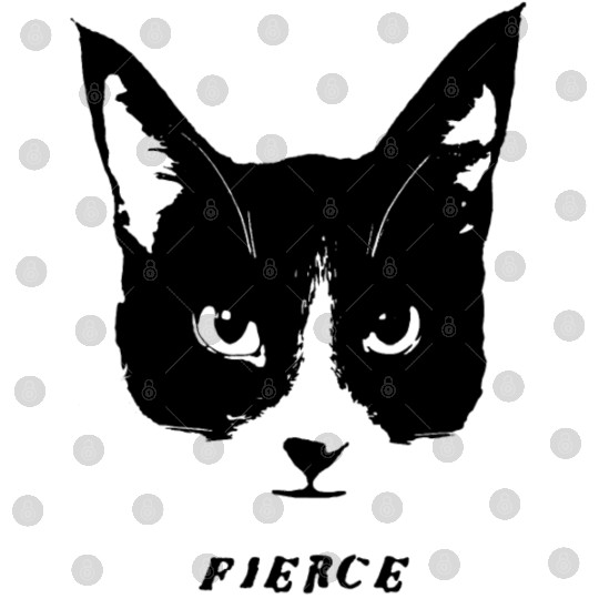 Fierce Cat Face Digital Files