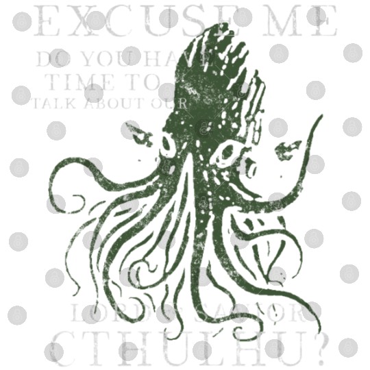 Lord & Savior Cthulhu Funny Lovecraft Vintage Digital Files