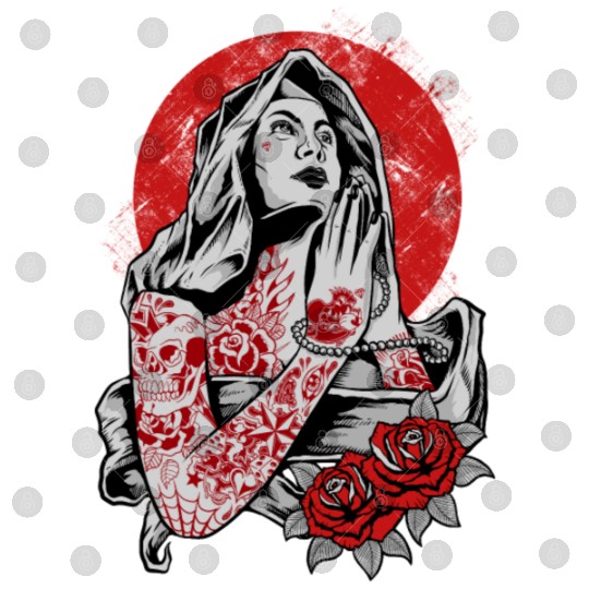 Virgin Mary Tattoo Digital Files