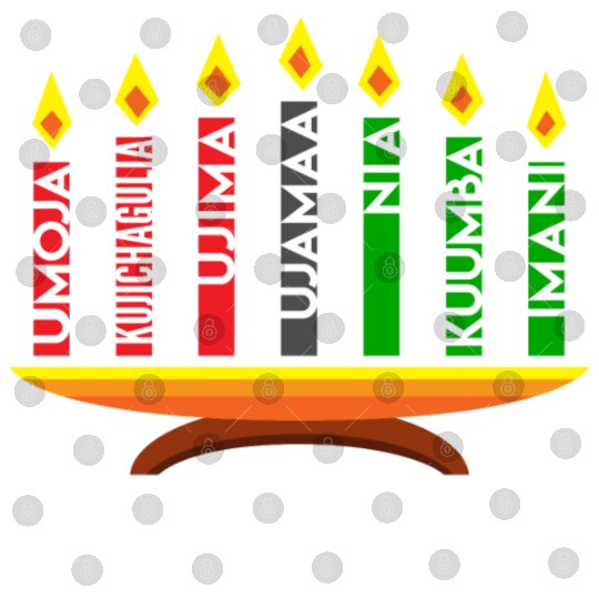 Kwanzaa Holiday Candles Digital Files