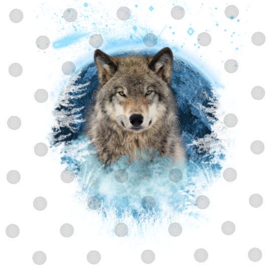 Grey Wolf Bl Moon Full Scape Digital Files