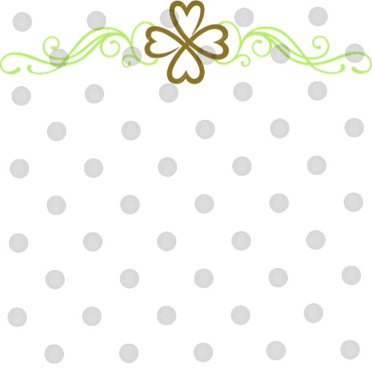 St. Patricks Day. Ornament with shamrock. Digital Files