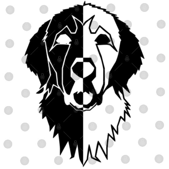 Great Pyrenees Head Digital Files
