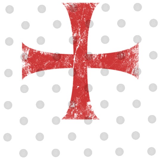 Distressed Crusader Knights Templar Cross Digital Files