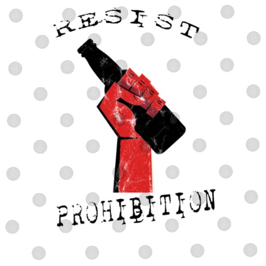 Resist Prohibition, Fist and Beer Bottle Design Digital Files
