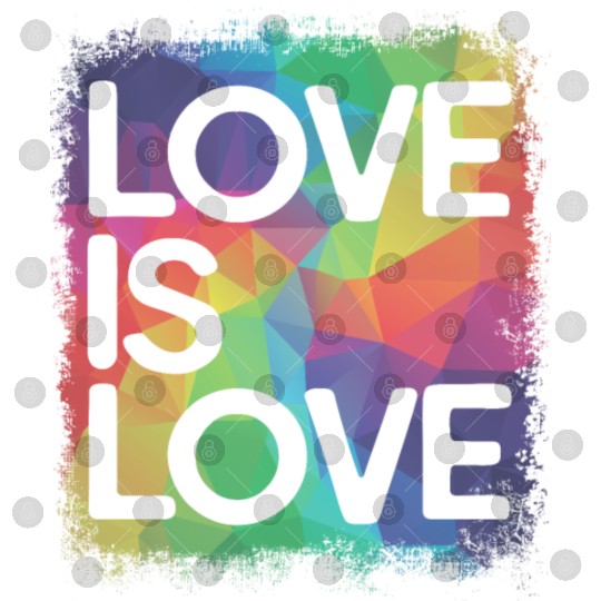 Love is Love Geometric LGBT Gay Pride Digital Files