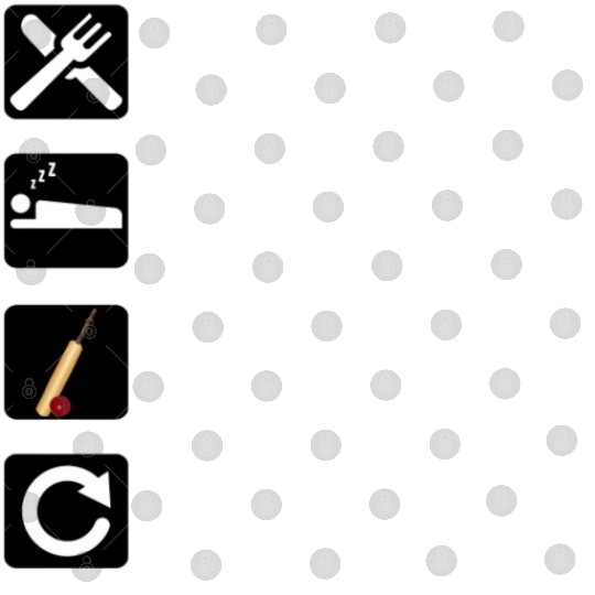 Cricket Player Gift - Eat Sleep Cricket Repeat Digital Files