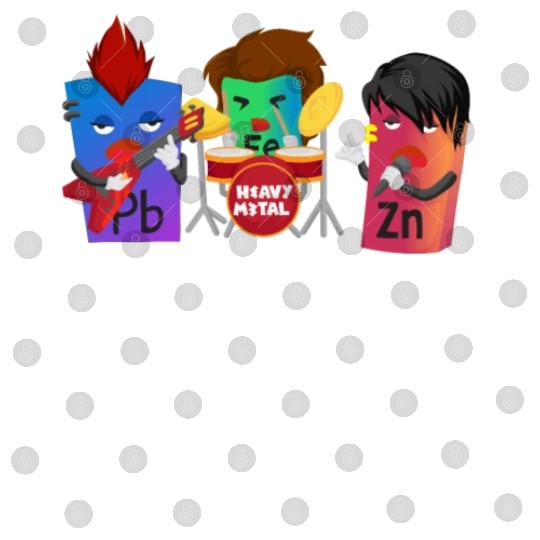 Funny Heavy Metals Chemistry Elements Rock Band Digital Files