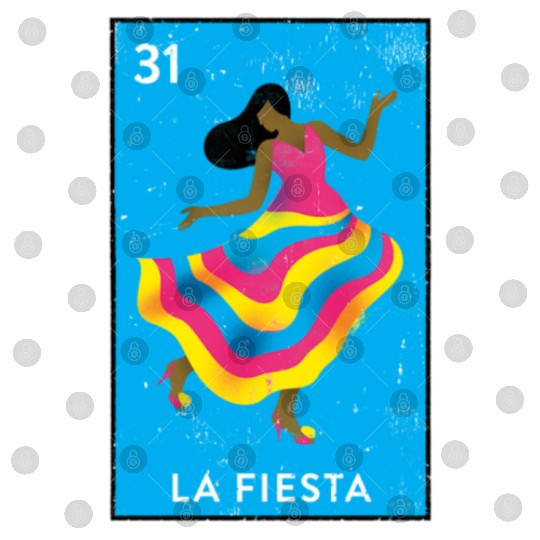 La Fiesta Mexican Loteria Bingo Card Digital Files