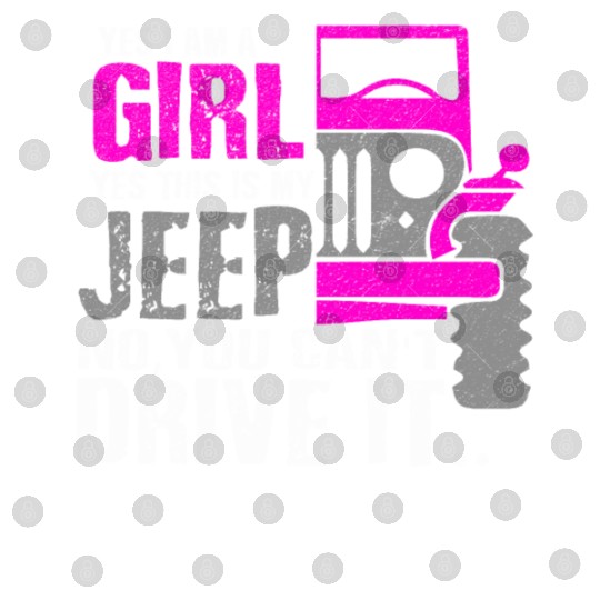 Funny I Am A Girl This Is My Jeep Girl Car Gift Digital Files