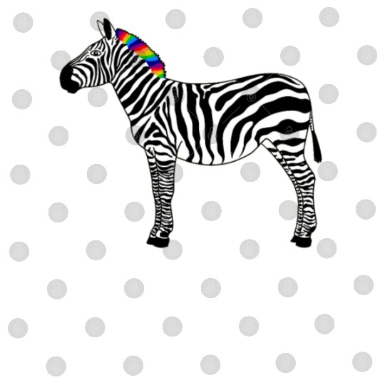 Zebra Punk Rock Music Mohawk Haircut Animal Humor Digital Files