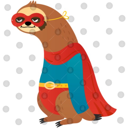 sloth superhero Digital Files