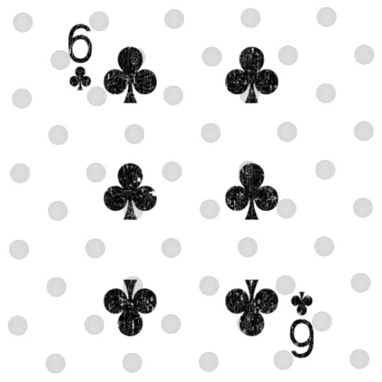 six of clubs playing card Digital Files
