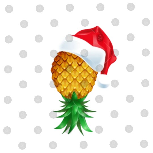 Santa Hat Swinger Upside Down Pineapple Digital Files