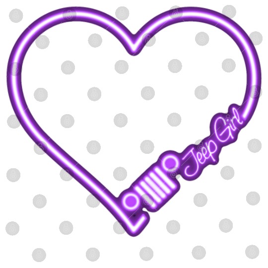Jeep Love Purple Neon Digital Files