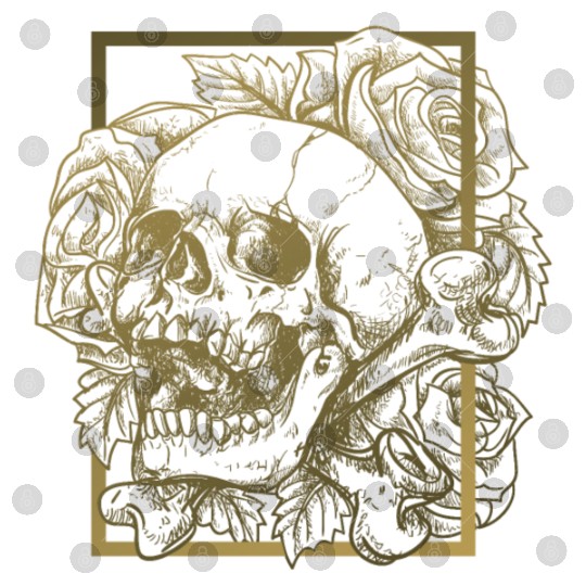 skull and roses Digital Files