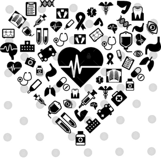 I Love First Aid | Doctor Nurse Heart Hospital Digital Files