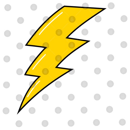 Yellow Lightening, cartoon lightening bolt, bolt Digital Files