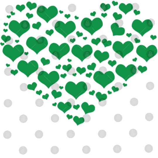 Green Heart St Patricks Day Digital Files