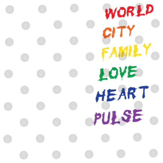 1 World CITY FAMILY LOVE HEART PULSE Digital Files