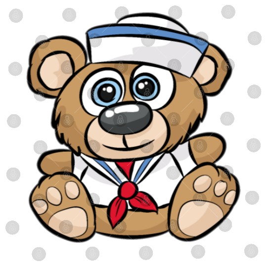 SAILOR TEDDY BEAR captain crew sail boat nautical Digital Files
