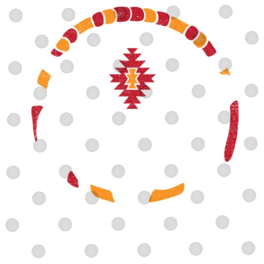 Aztec Pattern Cow Skull Cowboy Indian Mexican Digital Files