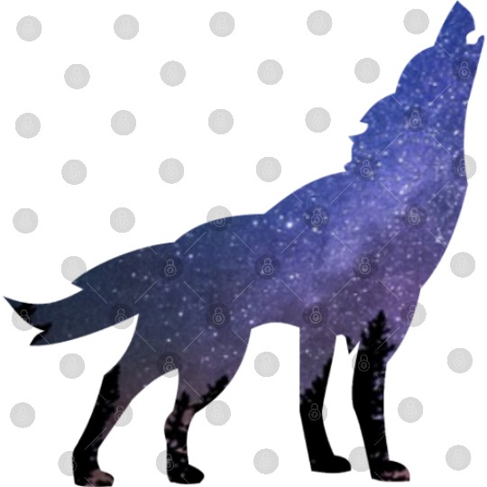 Wolf wolves galaxy howl Digital Files