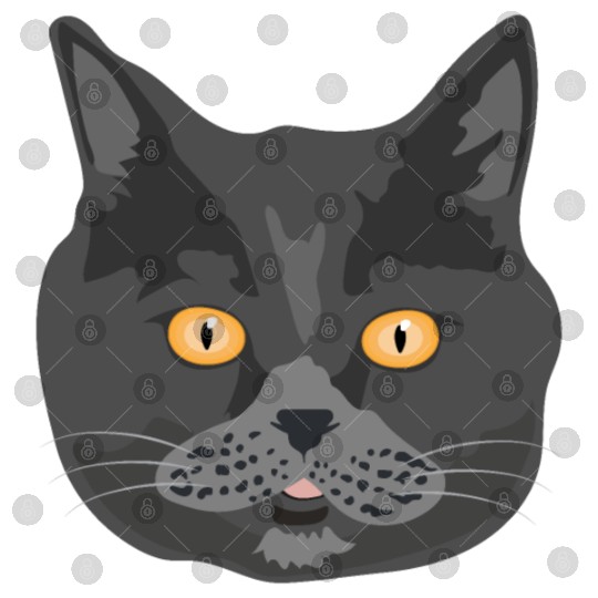 Cat British Shorthair Cat Face - Gift Idea Digital Files