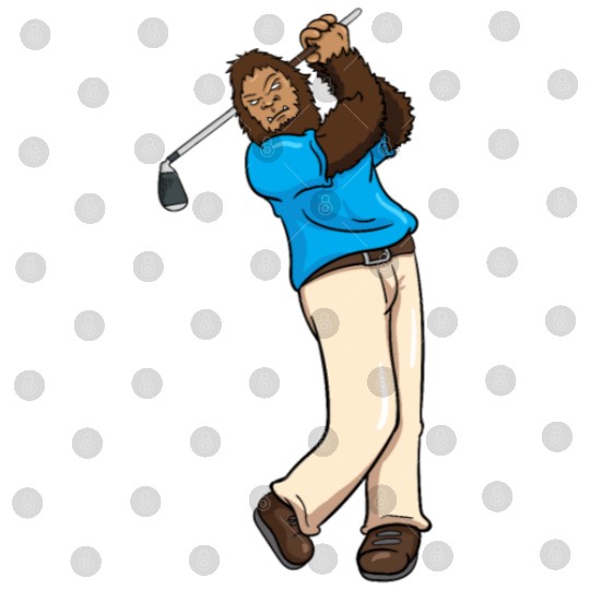 Golf Golfer Bigfoot Sasquatch Gift Digital Files