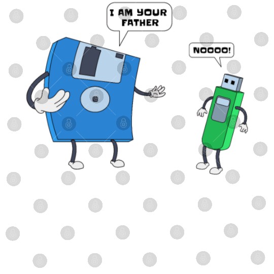 Computer Engineering Father & Son Floppy Disk Gift Digital Files