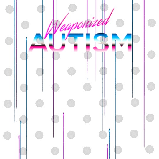Weaponized Autism product Neon Style Funny 80s Digital Files