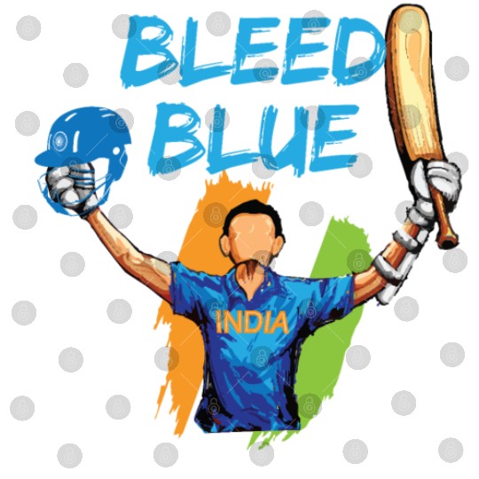 Indian Cricket Team Supporters Bleed in Blue Digital Files